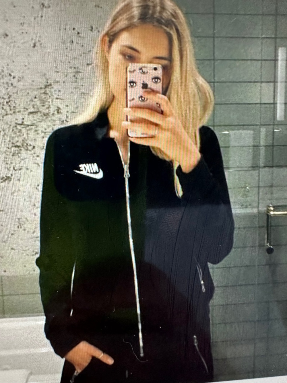 Nike Air velour Black Jacket. L